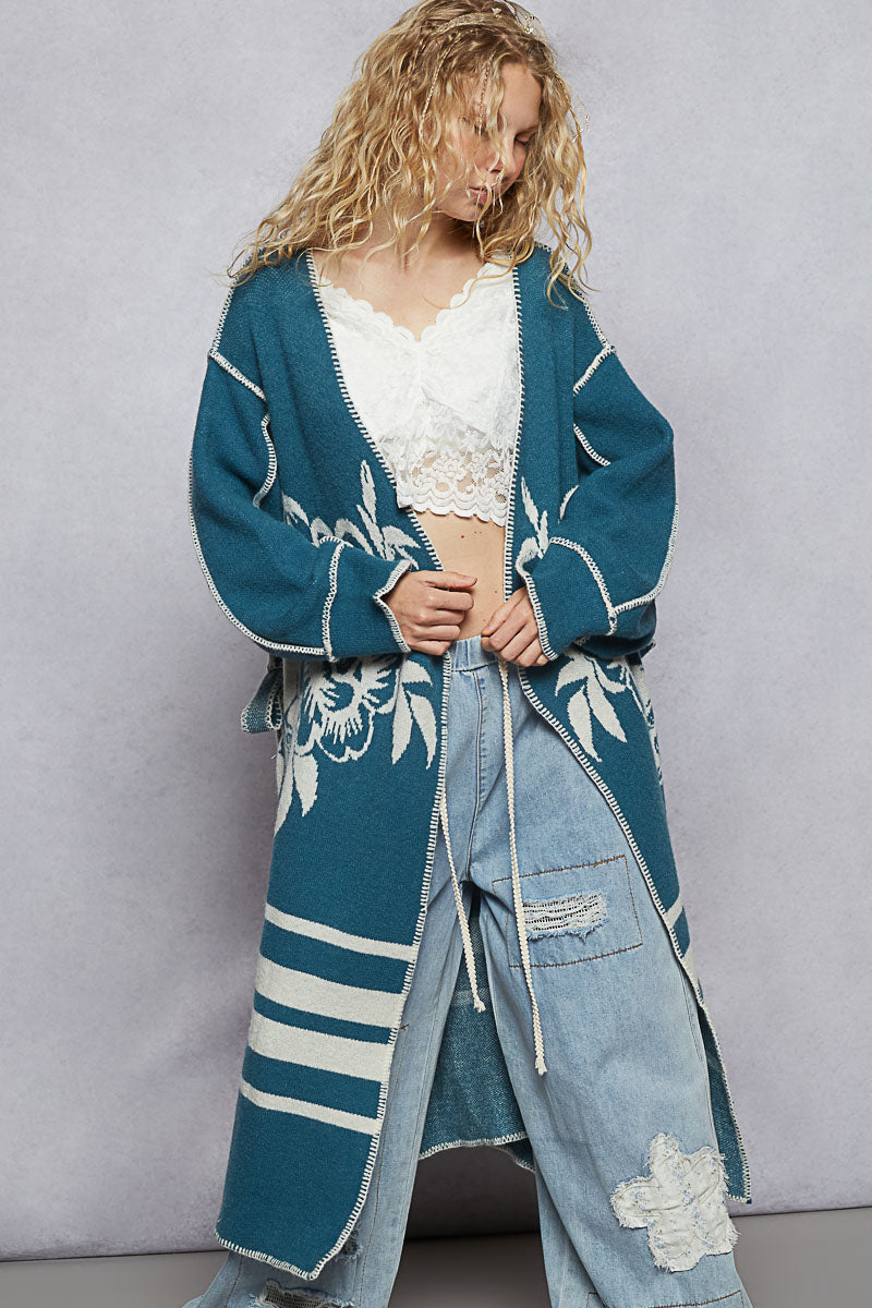 POL Ronnie open tie cardigan