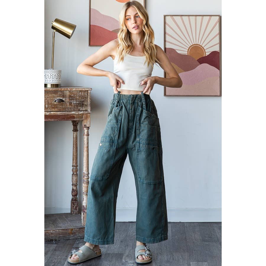 Oli & Hali mineral wash cargo jeans