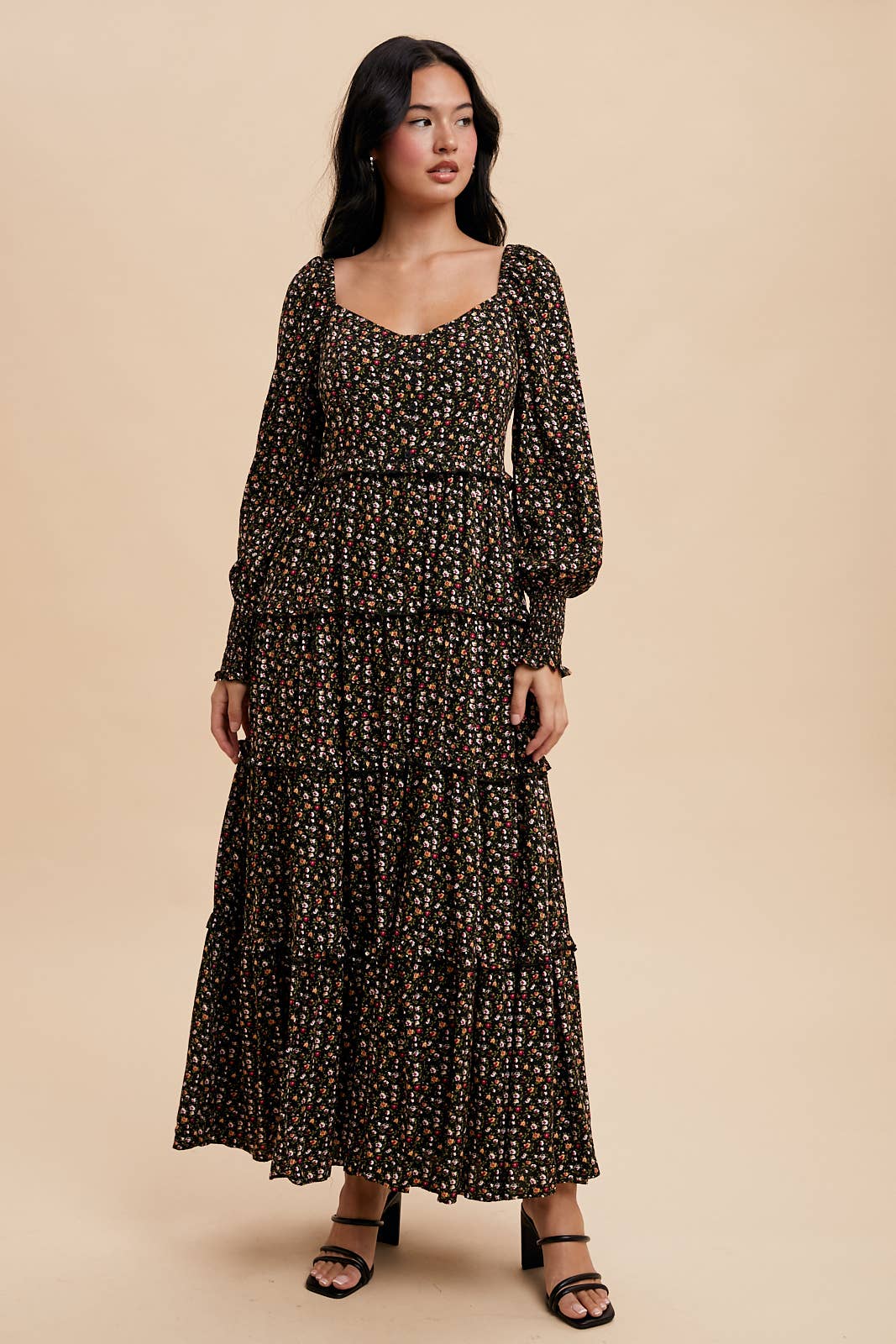 SWEETHEART FLORAL MAXI DRESS