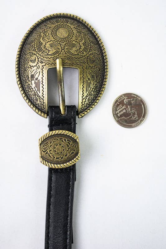 Bestseller! - Oval Embossed Vintage Buckle Belt ðŸ¤