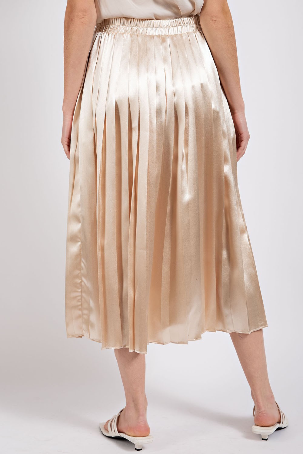 Wanderlust Metallic Midi Skirt