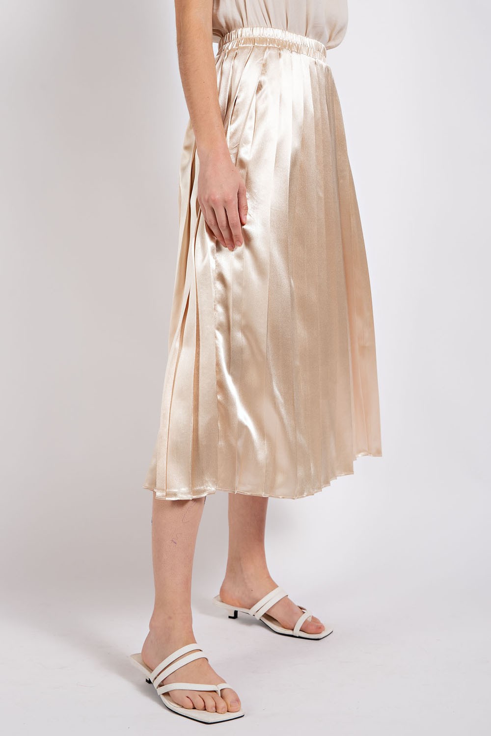 Wanderlust Metallic Midi Skirt