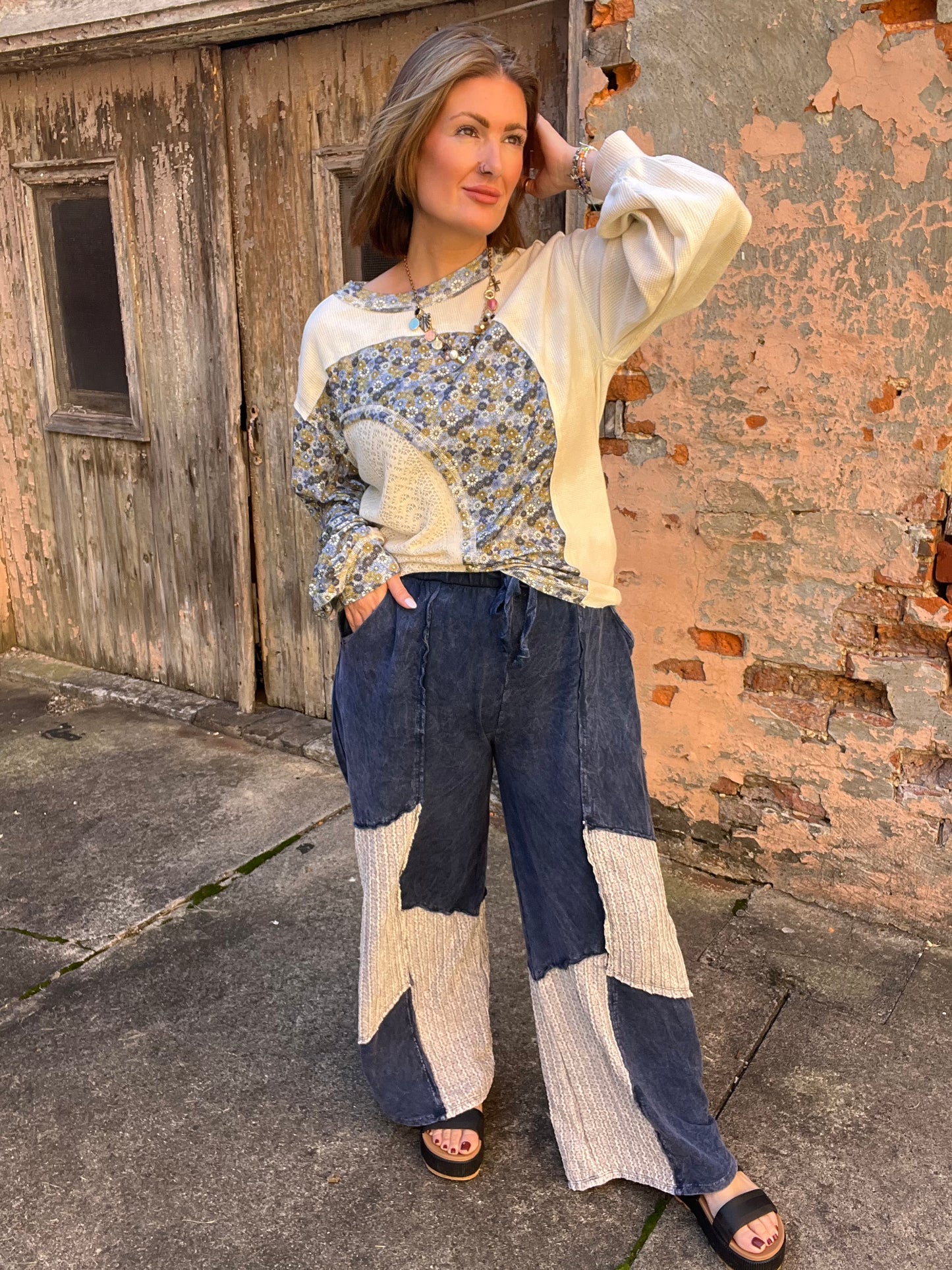 POL Tilly floral pullover top