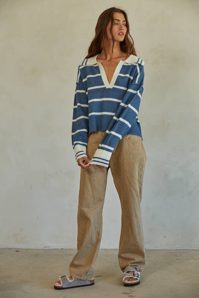 Nova Knit V neck Sweater