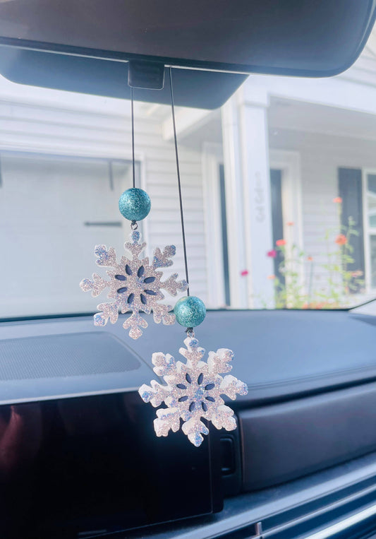 Snowflake Dangle Car Freshie