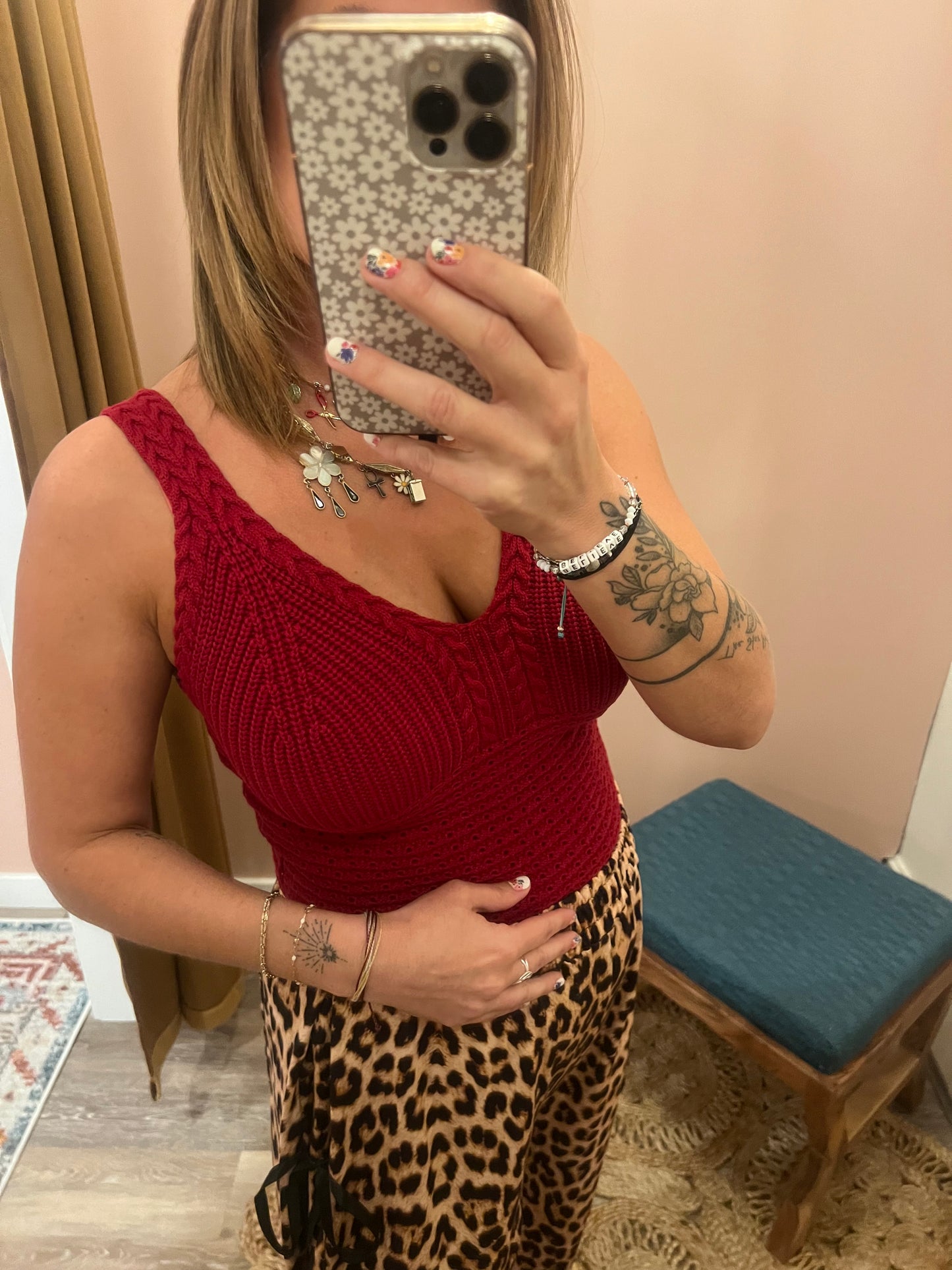 Sara Cable Knit Tank Top