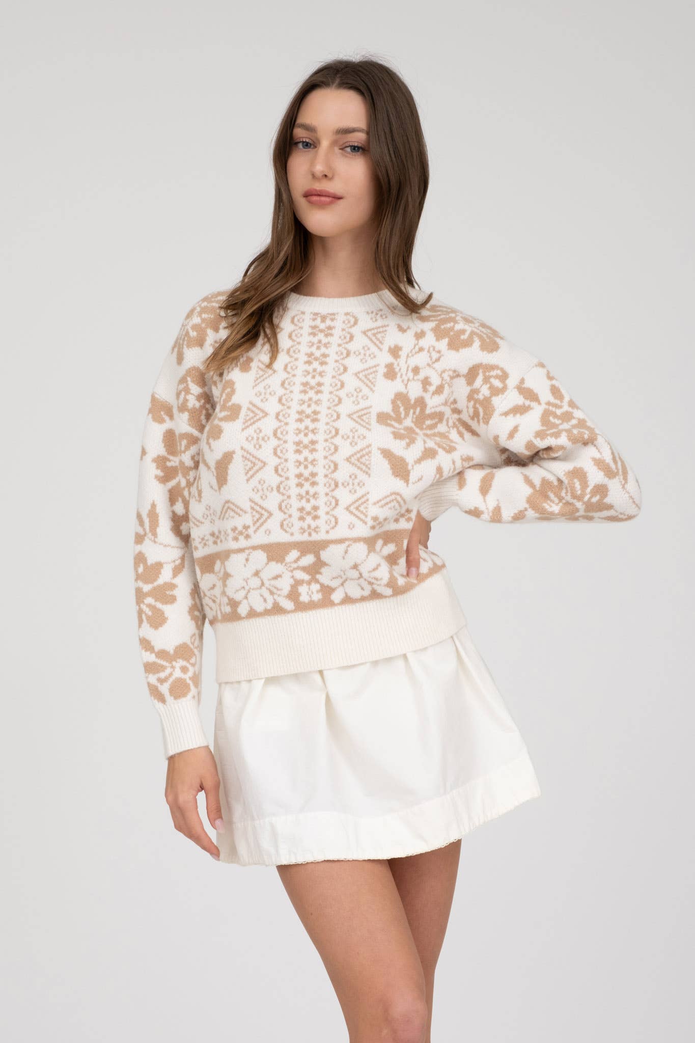 Miranda floral print sweater