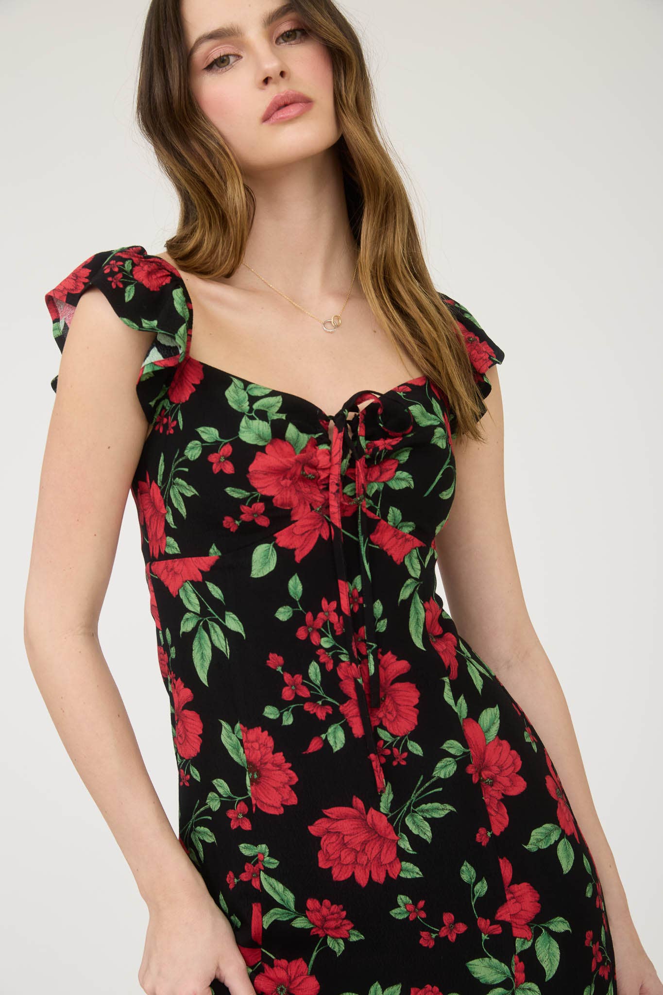 Ryan Floral midi dress