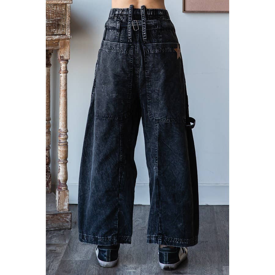 Oli & Hali mineral wash cargo jeans