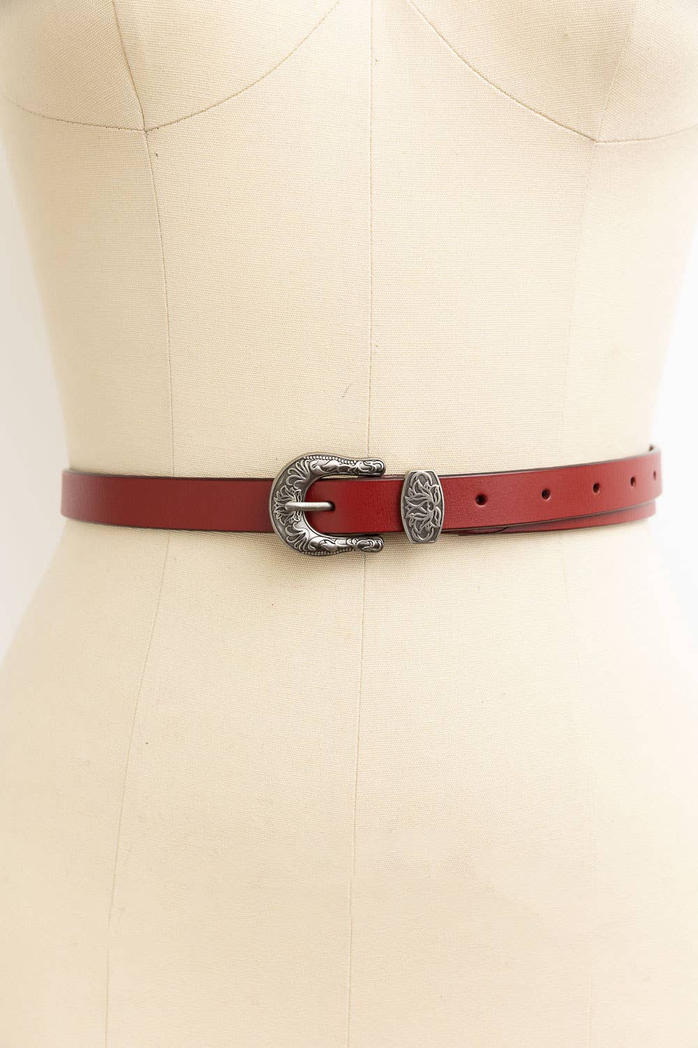 Western Style Skinny Belt - Cowgirl Chic