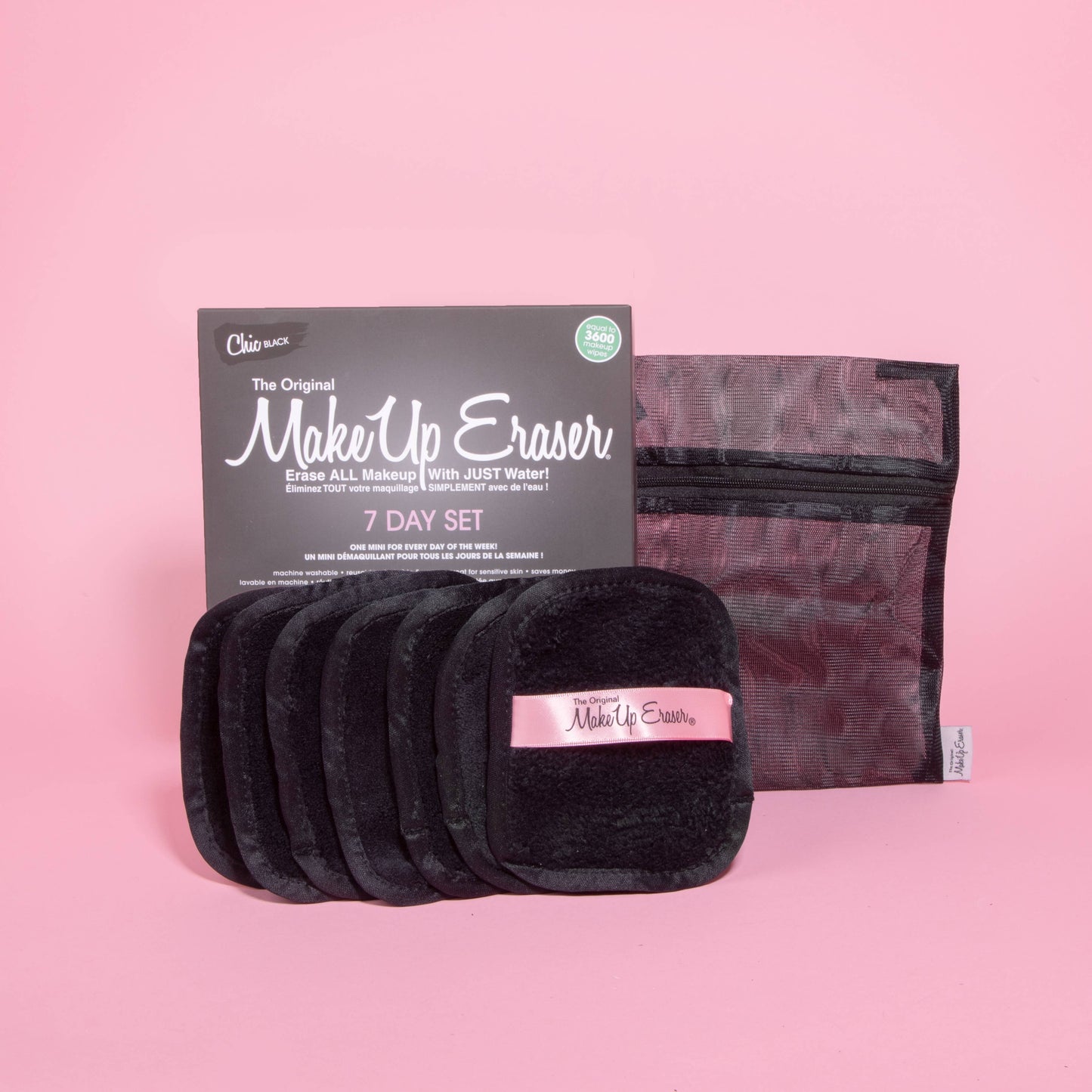 Chic Black 7-Day Set |makeup eraser