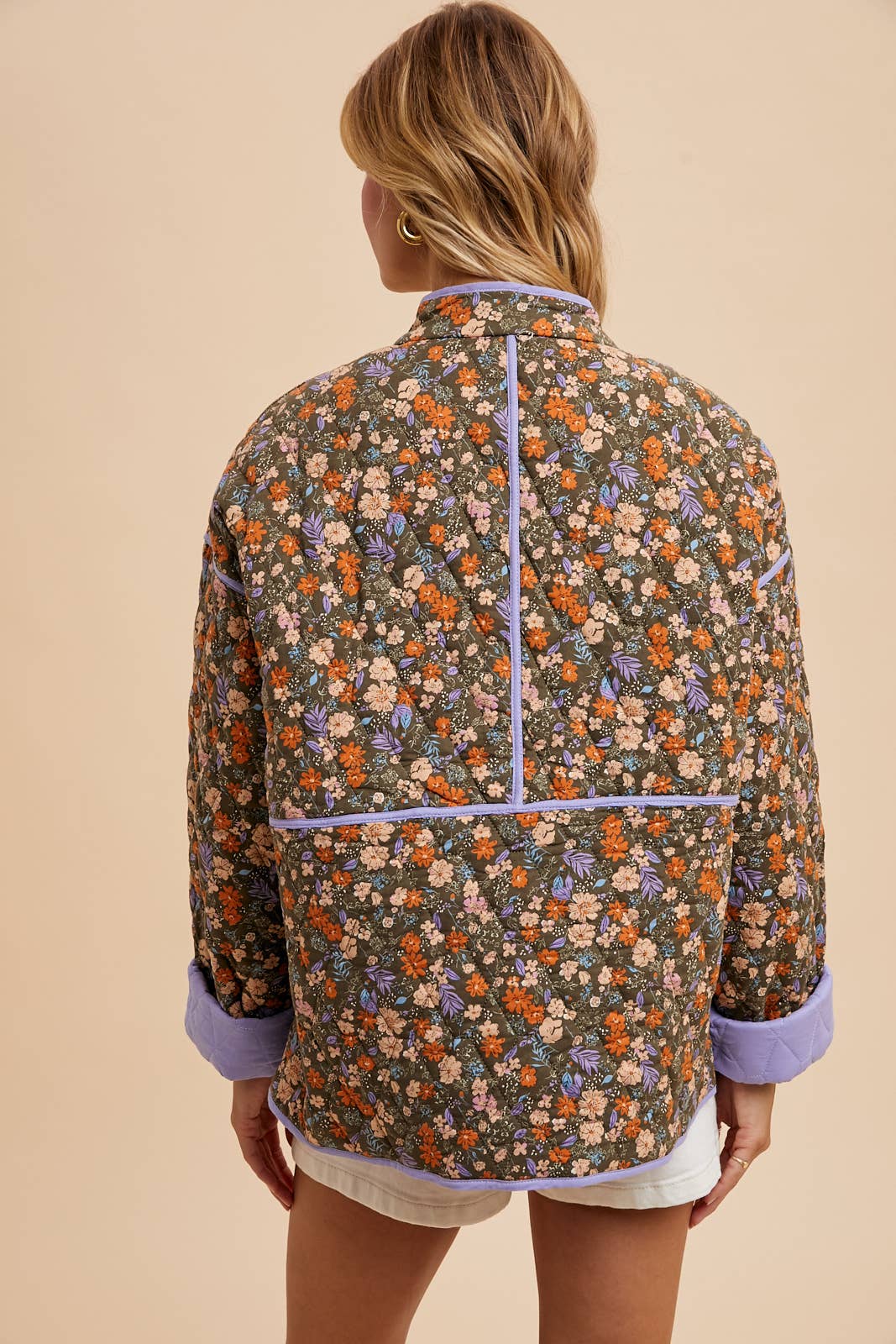 Quinn Floral quilted jacket