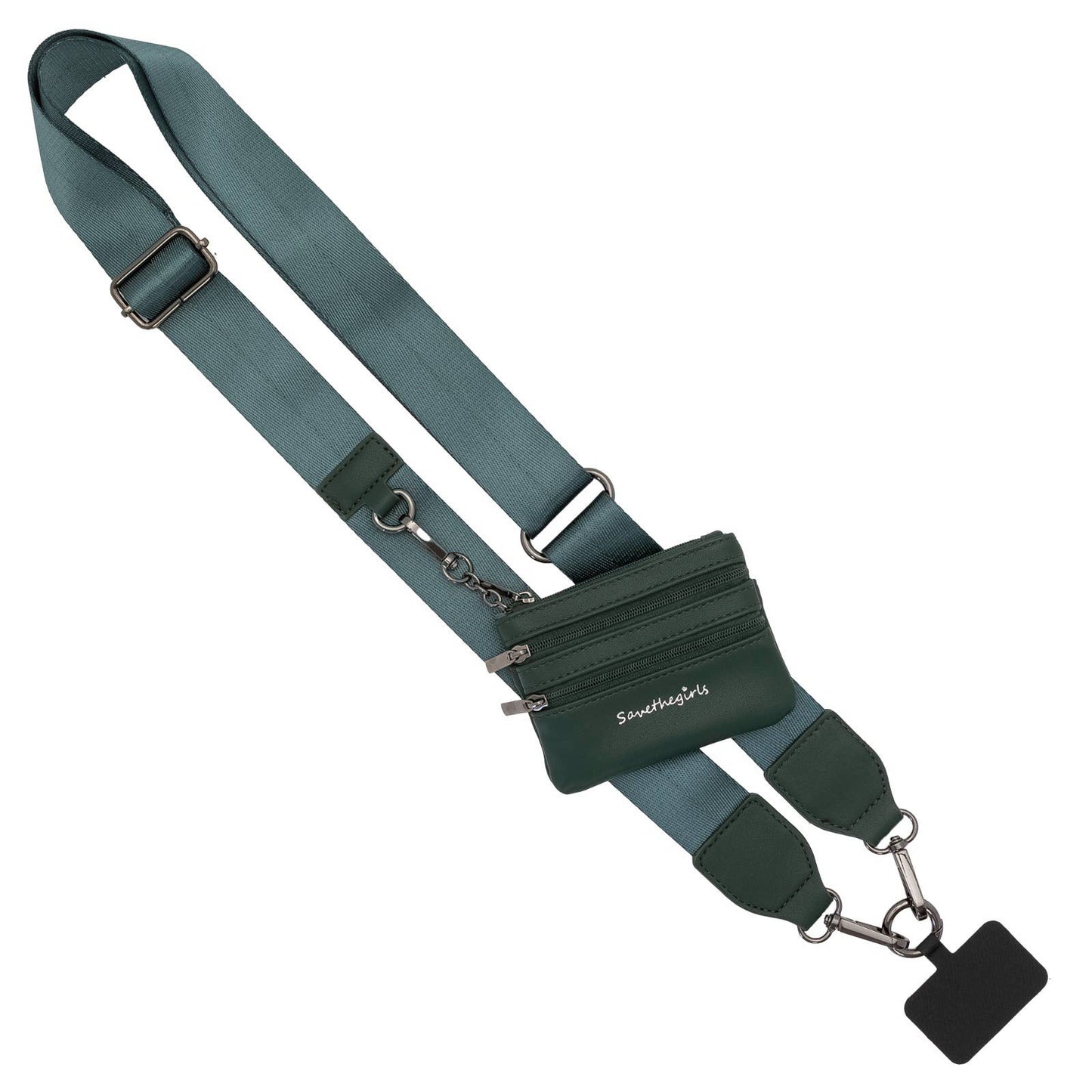 Clip & Go Crossbody Strap with Pouch phone strap