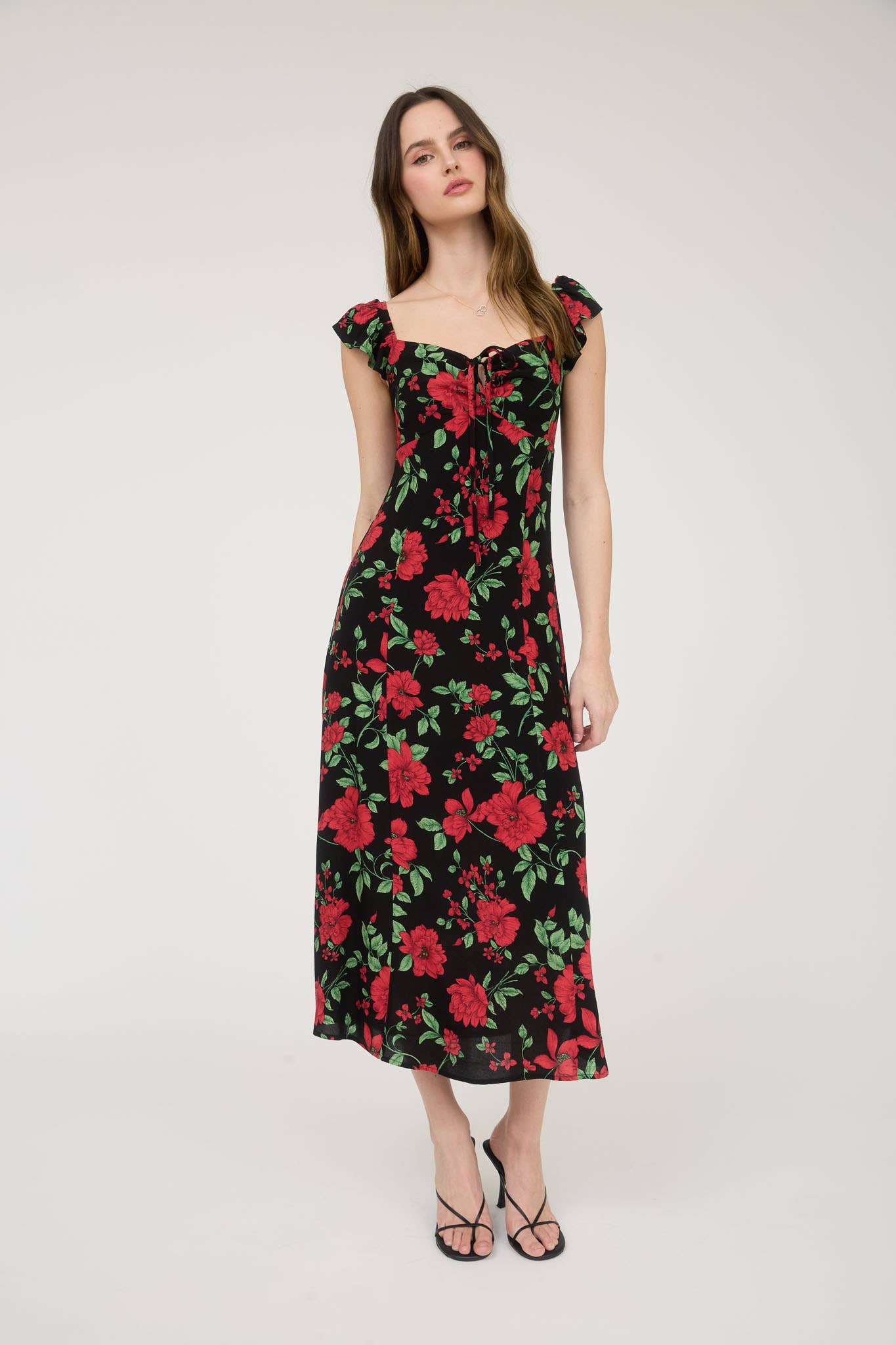 Ryan Floral midi dress