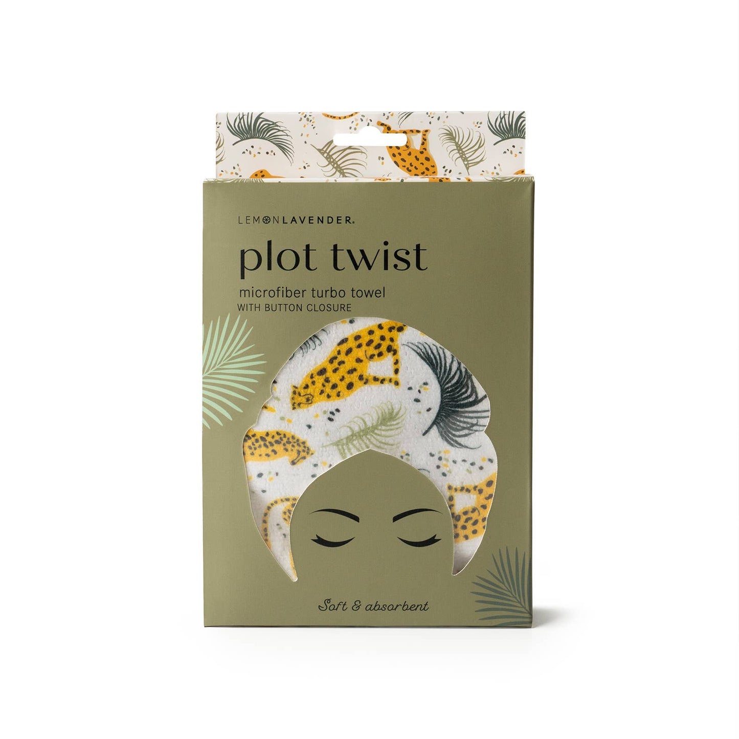 Lemon Lavender Plot Twist hair Turbo Towel