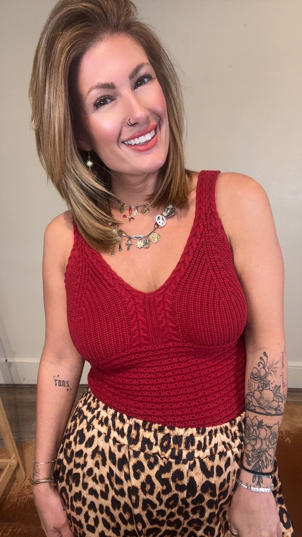 Sara Cable Knit Tank Top