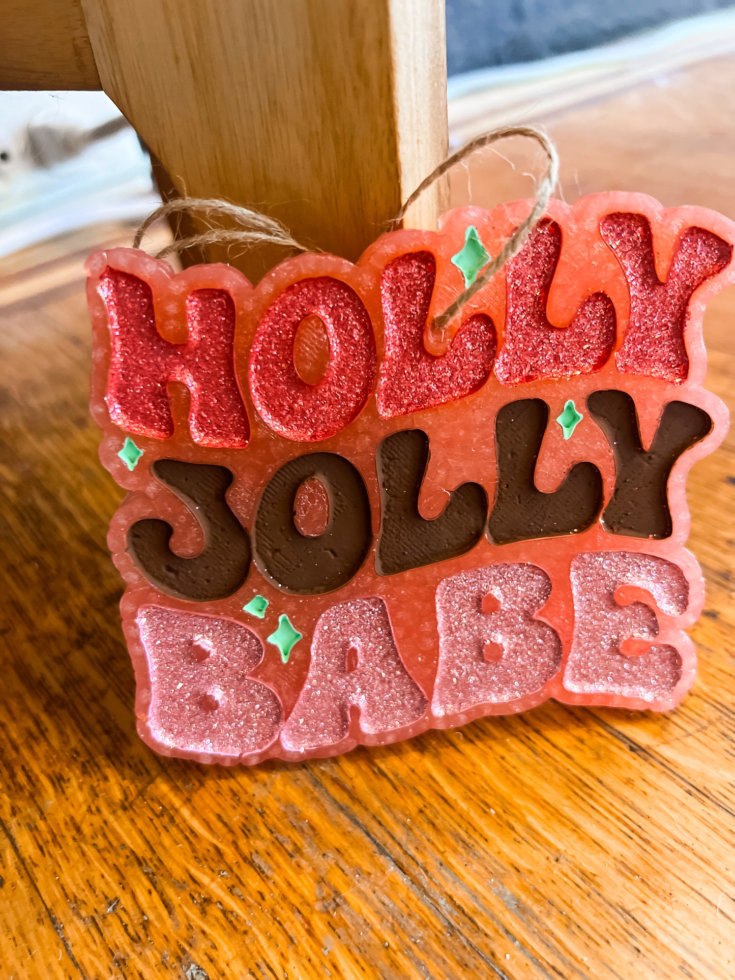 Christmas "Holly Jolly Babe" Car Freshie