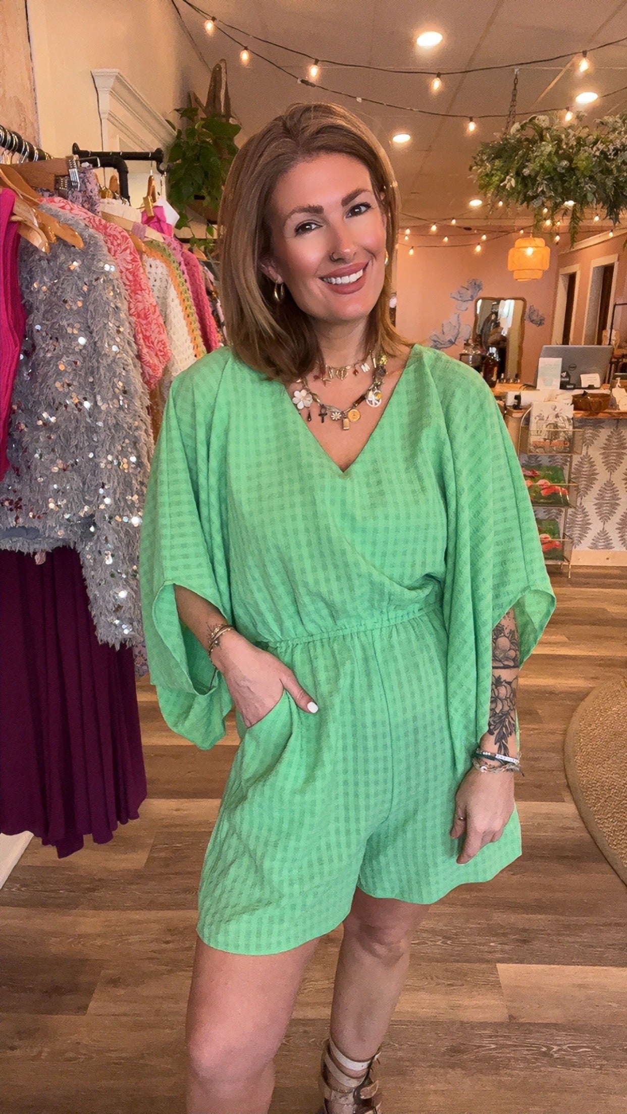Billie Kimono sleeve Romper