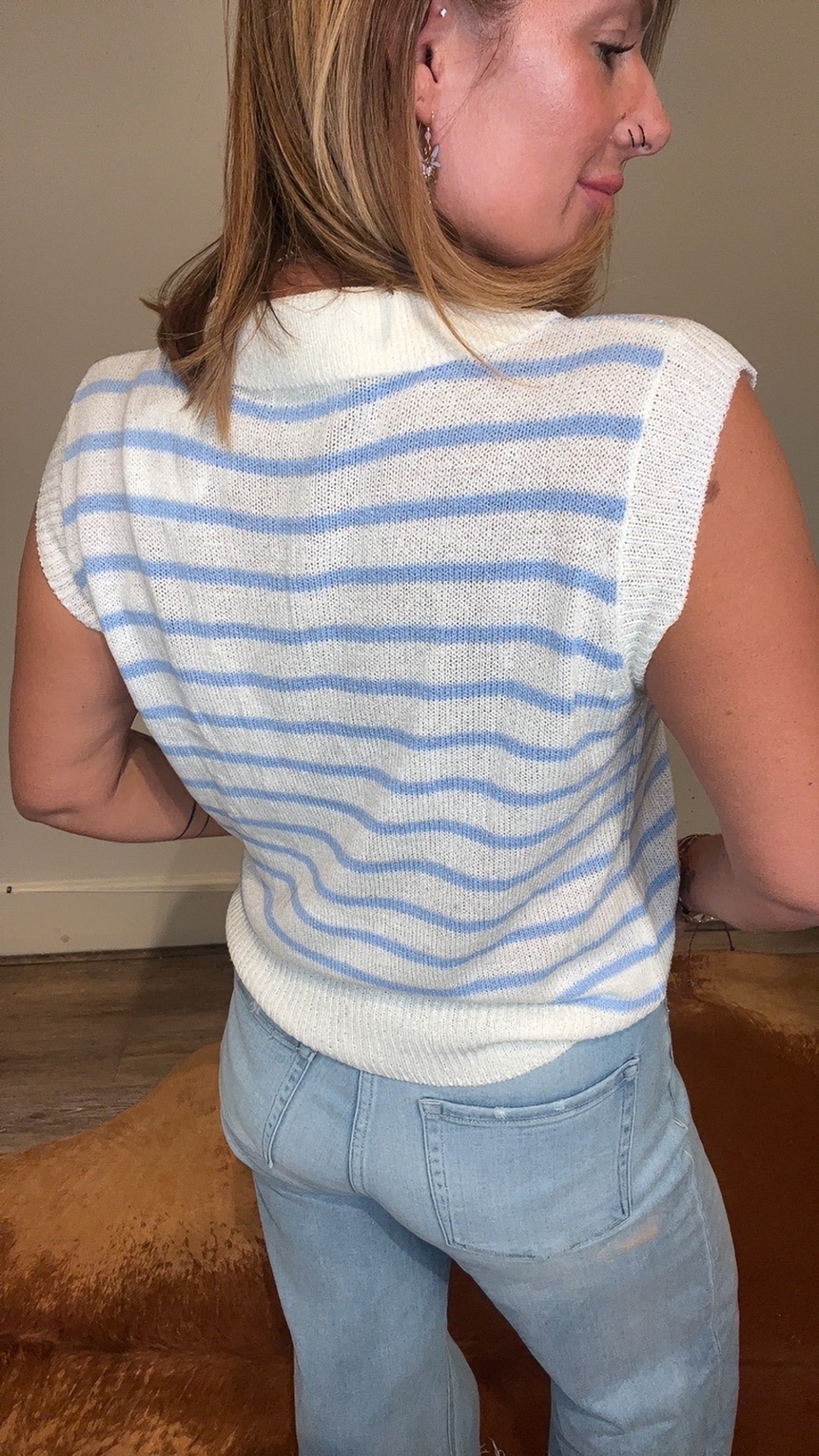 Faded Gardens sleeveles top