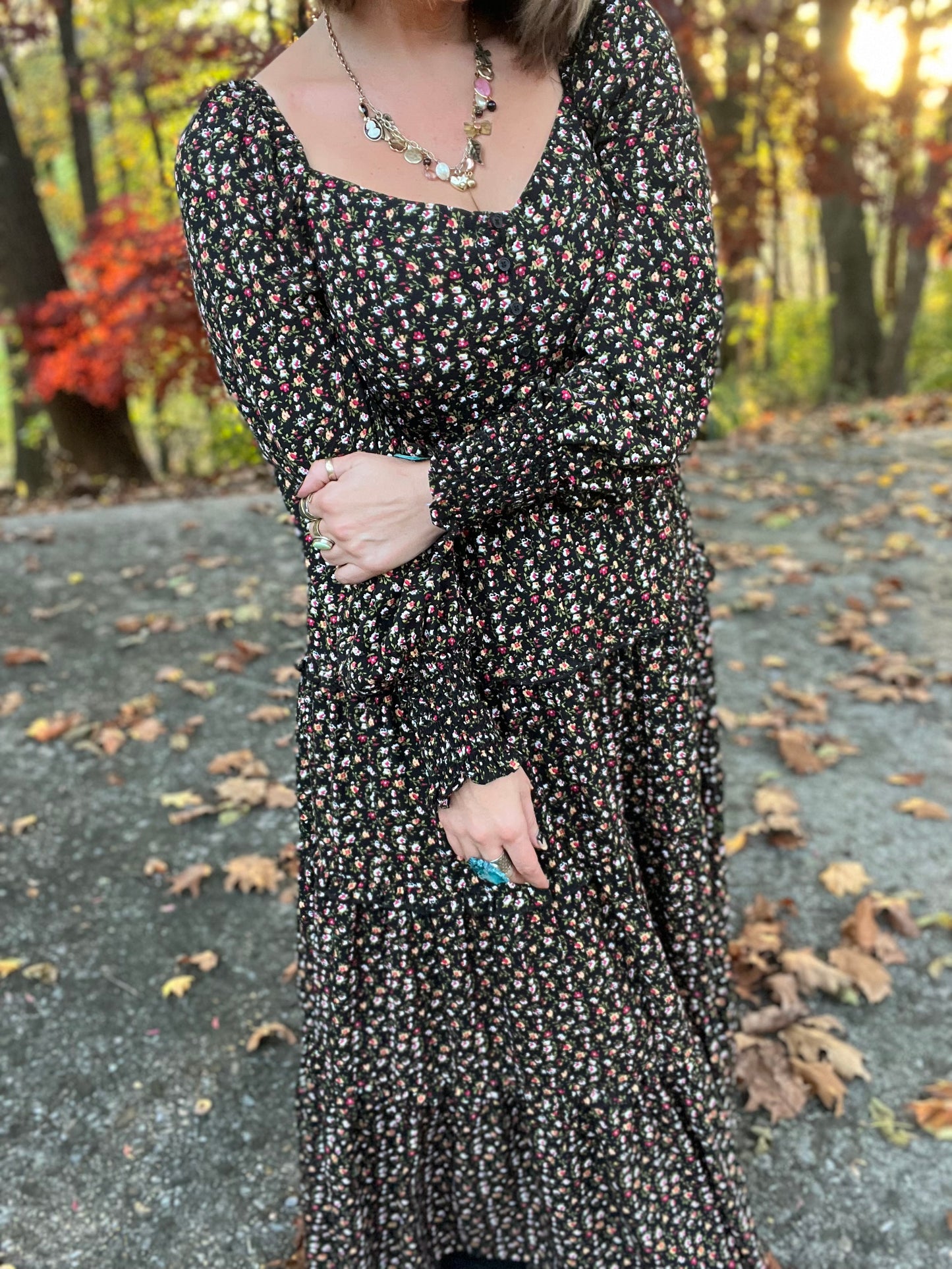 SWEETHEART FLORAL MAXI DRESS