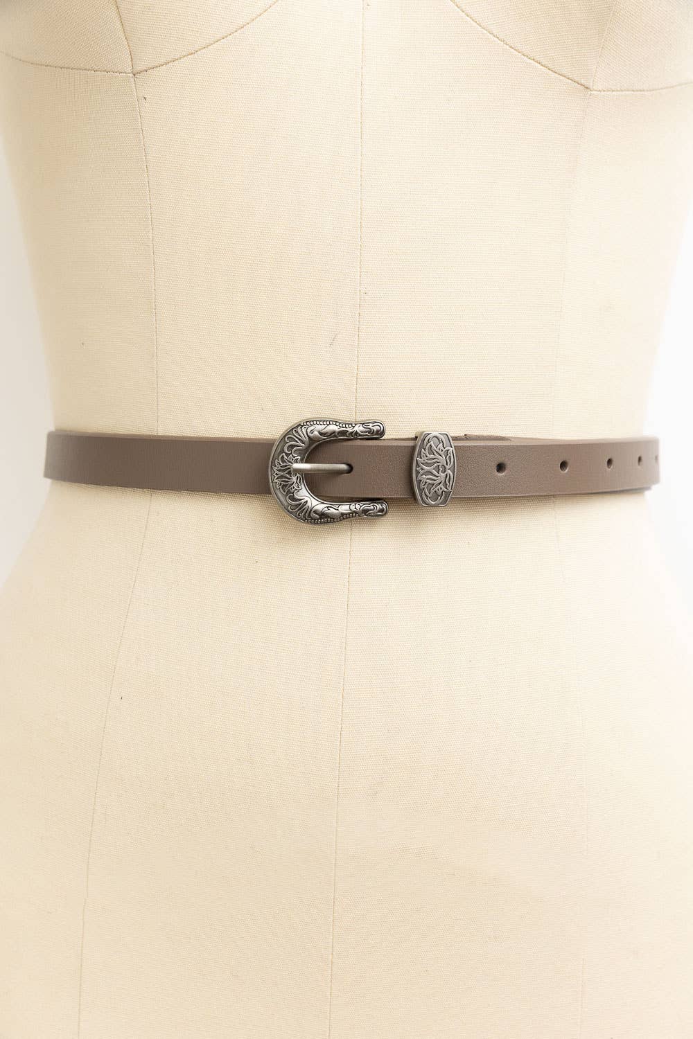 Western Style Skinny Belt - Cowgirl Chic