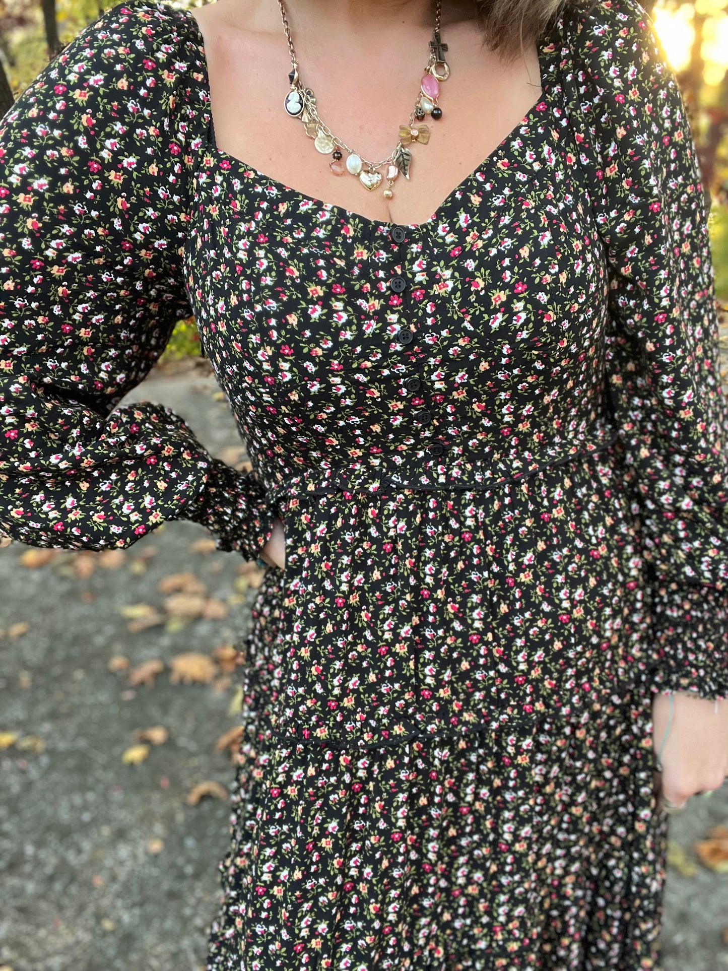 SWEETHEART FLORAL MAXI DRESS
