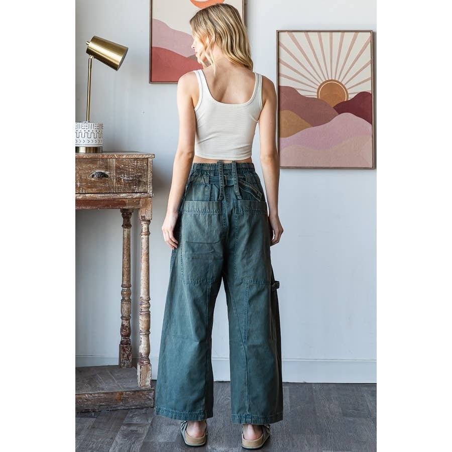 Oli & Hali mineral wash cargo jeans