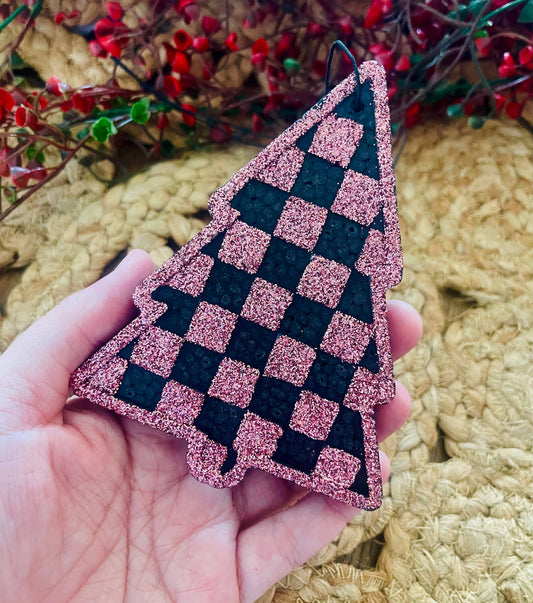 Checkered Tree Car Freshie