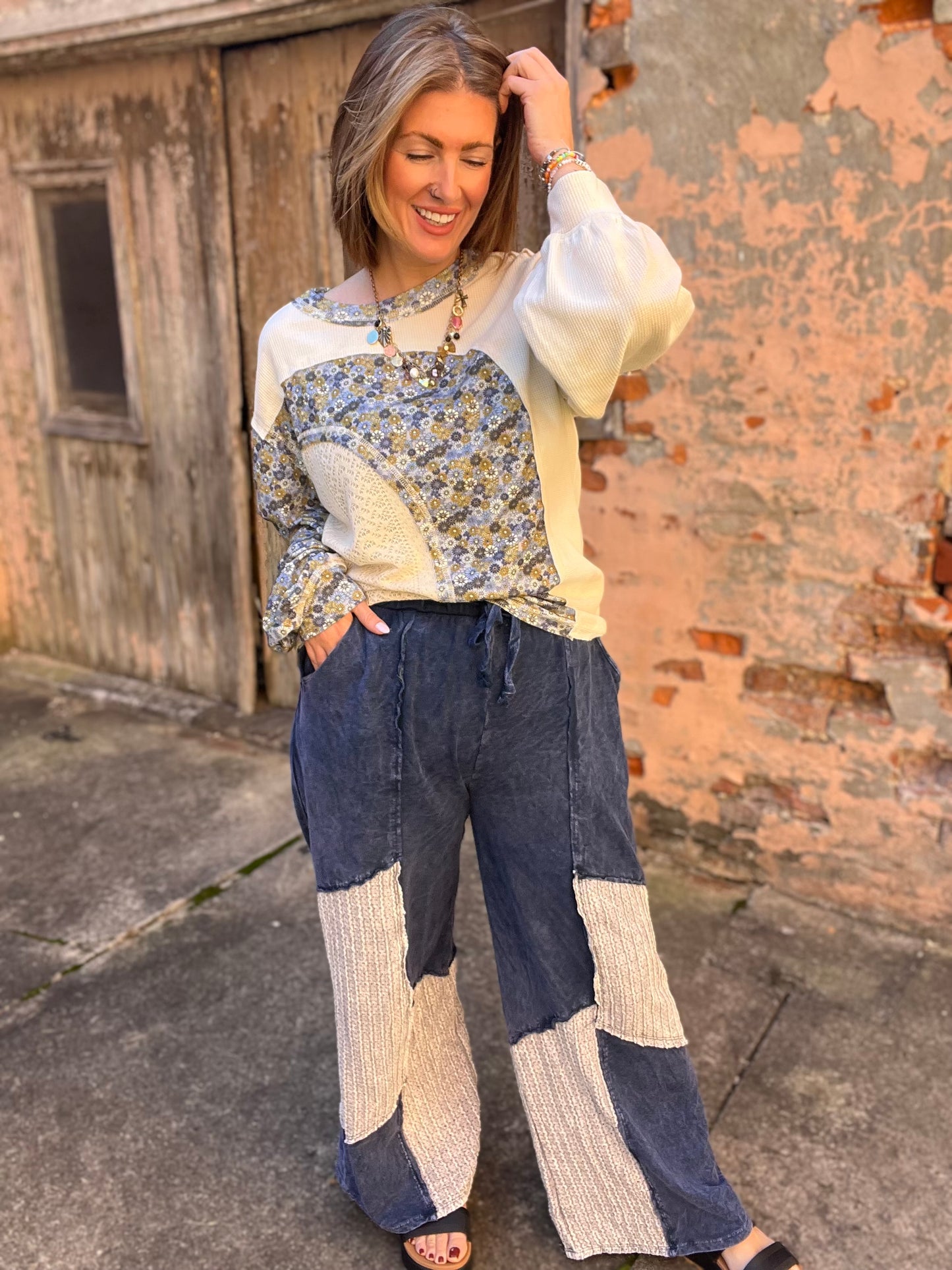 POL Tilly floral pullover top