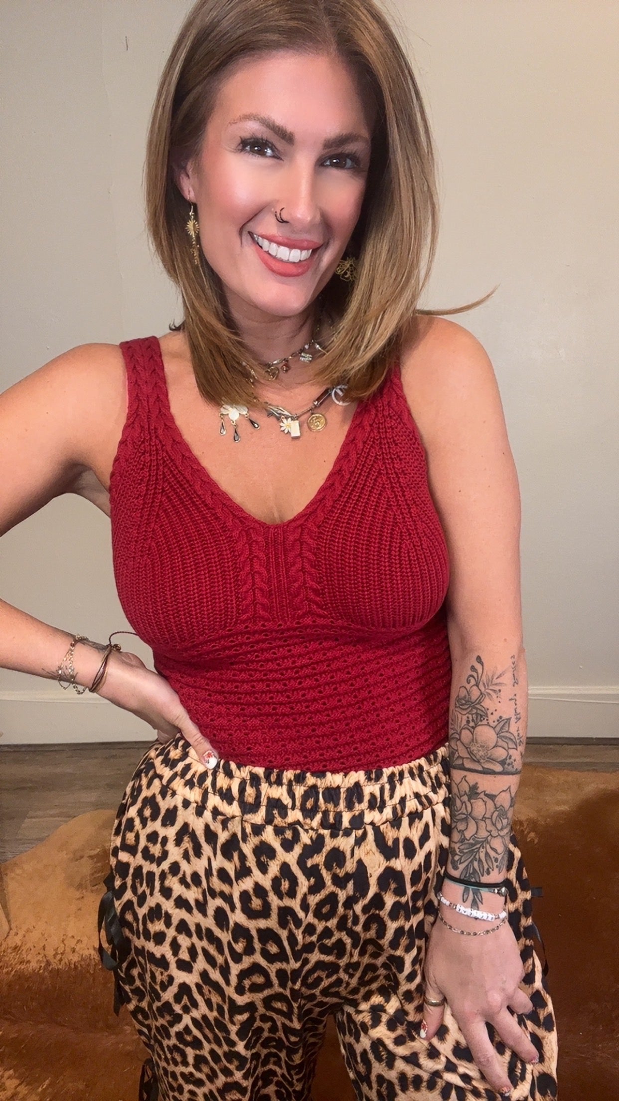 Sara Cable Knit Tank Top