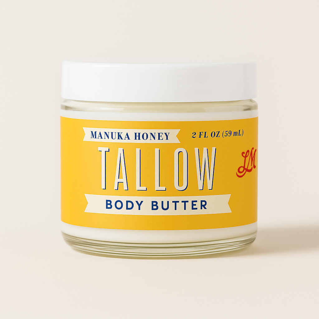 ONLINE EXCLUSIVE Manuka Honey + Rosehip Tallow Body Butter – Deeply Nourishing & Repairing Natural Skincare