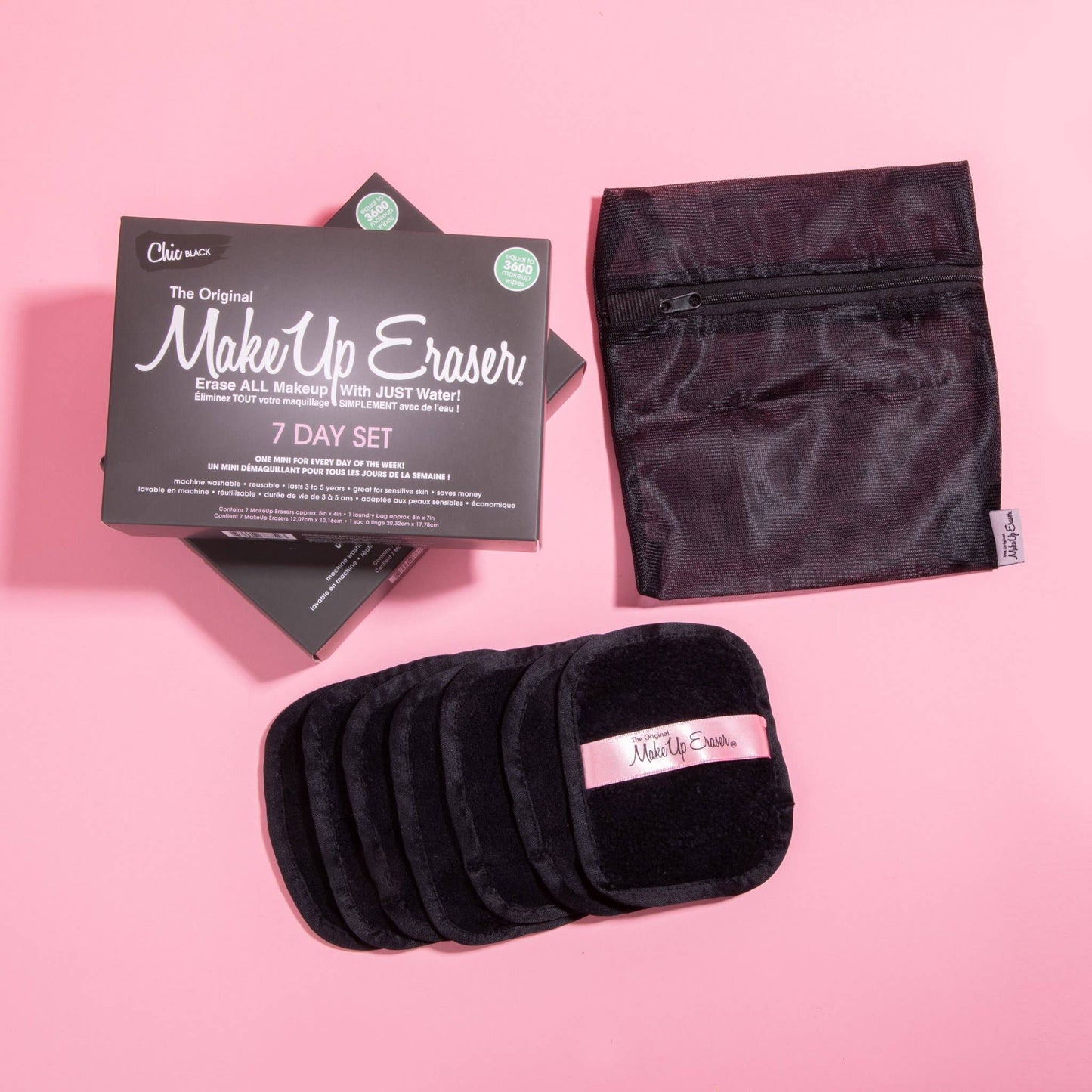 Chic Black 7-Day Set |makeup eraser