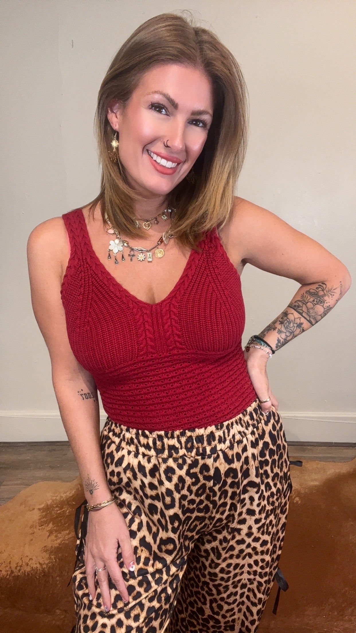 Sara Cable Knit Tank Top