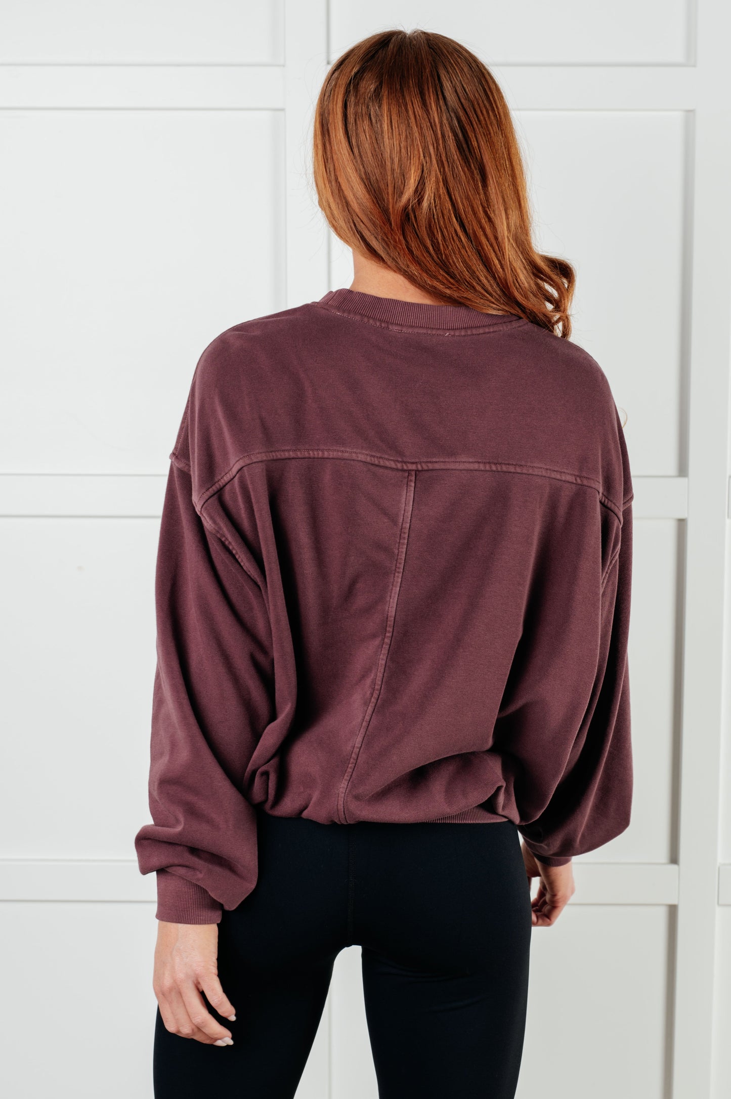 ONLINE EXCLUSIVE Beyond the Basics Pullover in Eggplant