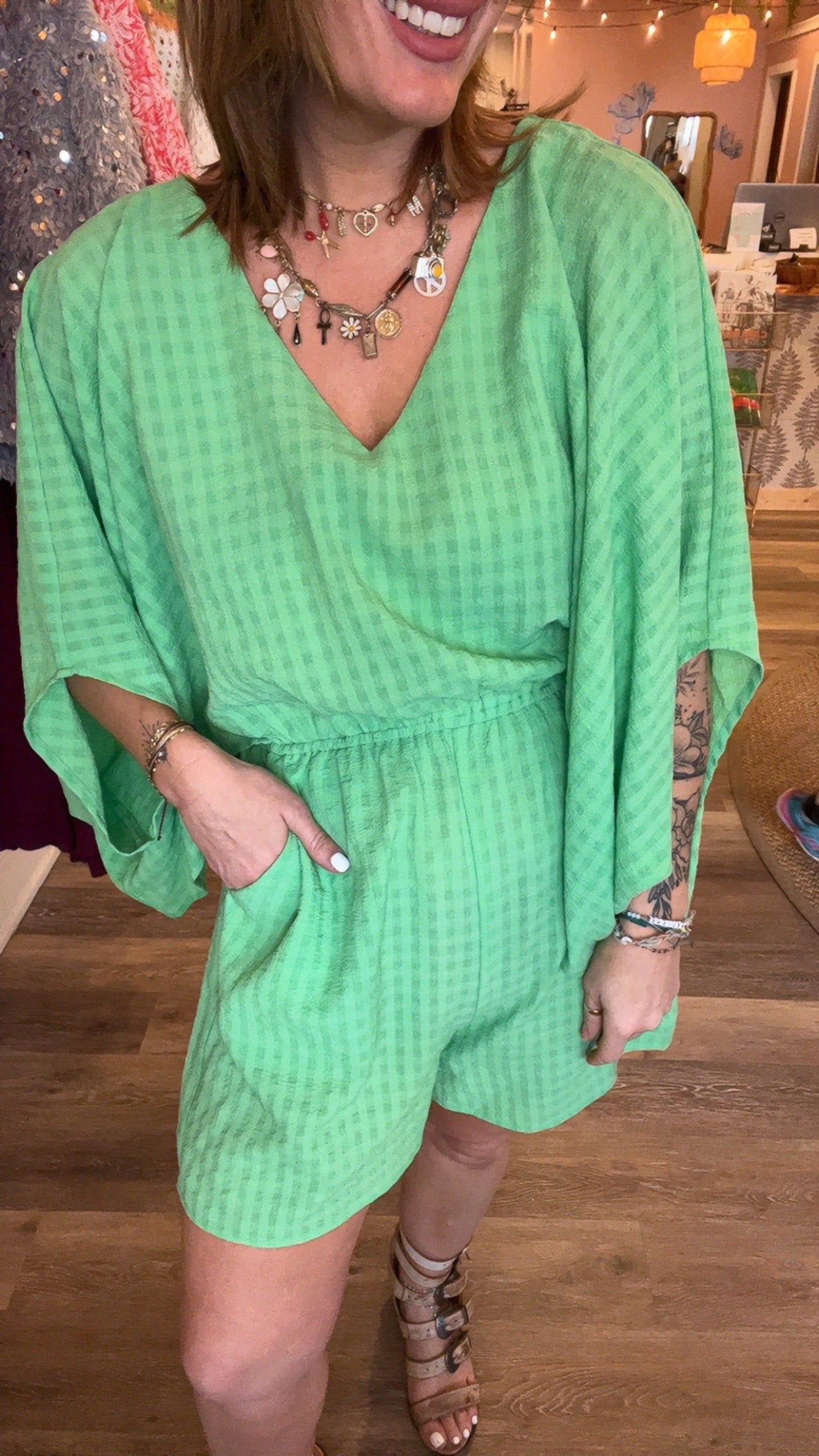 Billie Kimono sleeve Romper