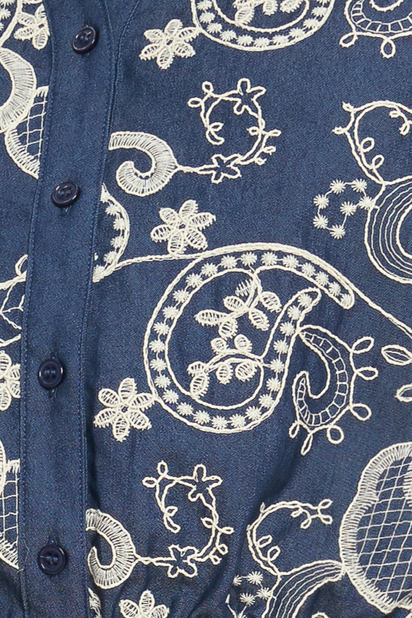 ONLINE EXCLUSIVE Paisley handcrafted embroidered top