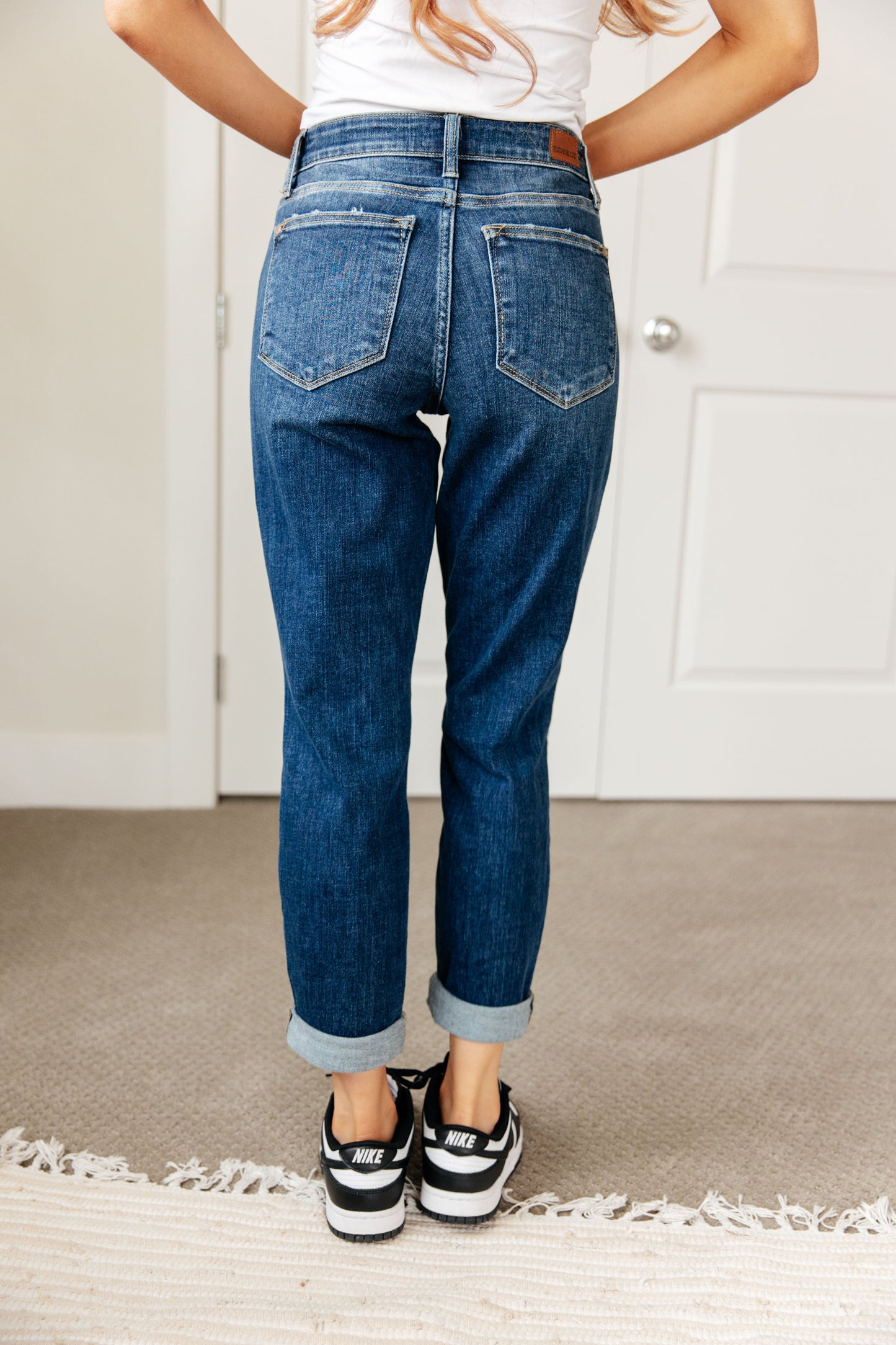 ONLINE EXCLUSIVE JUDY BLUE London Midrise Cuffed Boyfriend Jeans