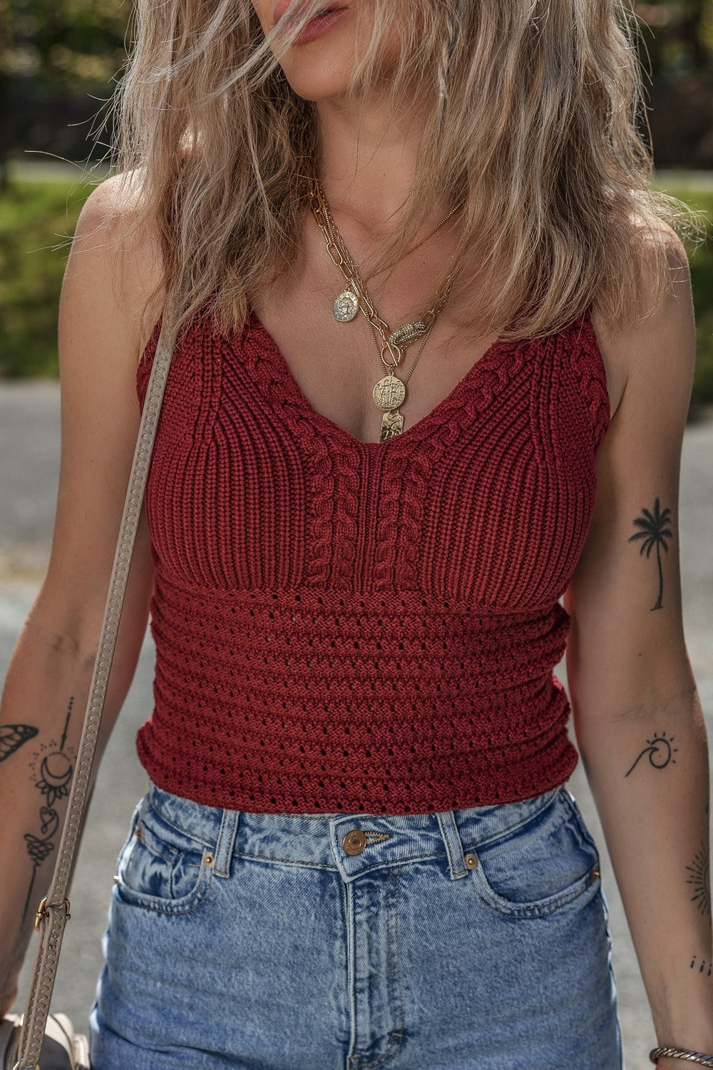 Sara Cable Knit Tank Top