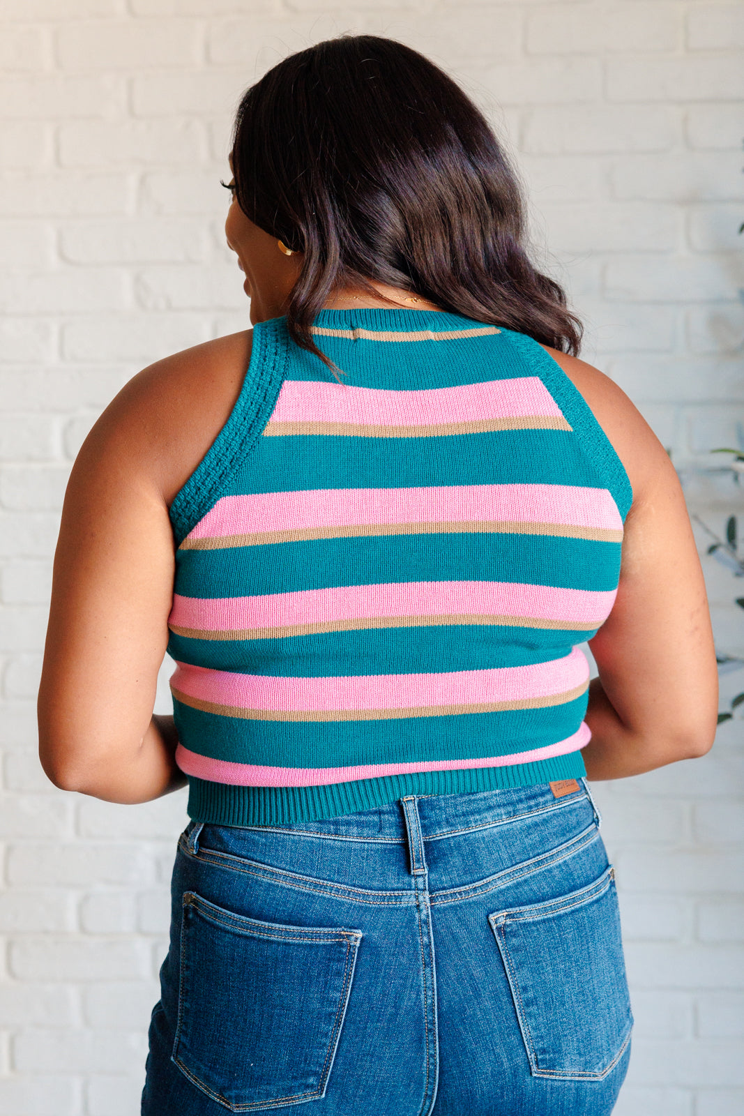 ONLINE EXCLUSIVE Scholarly Pursuits Knit Striped Tank