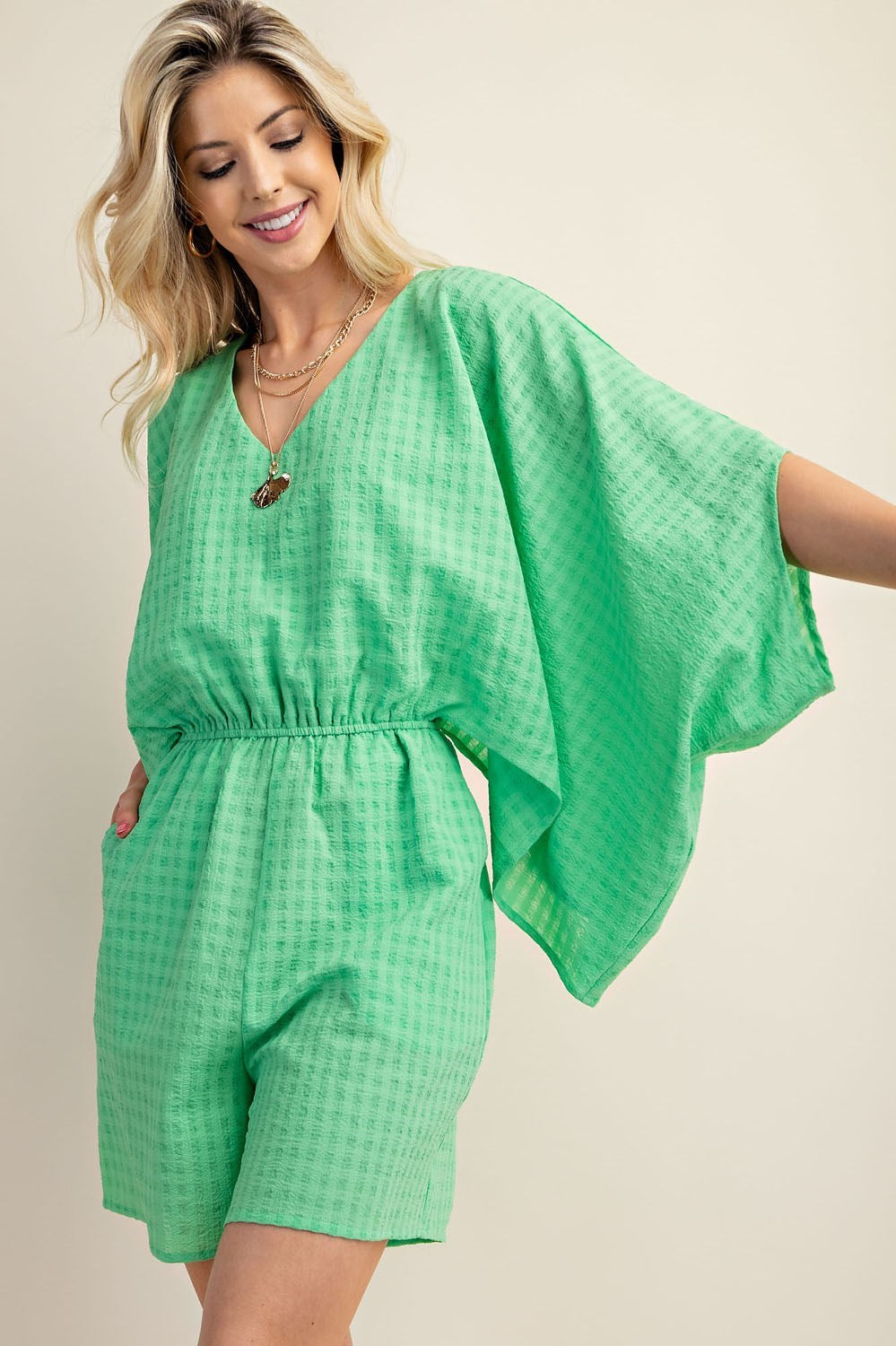 Billie Kimono sleeve Romper