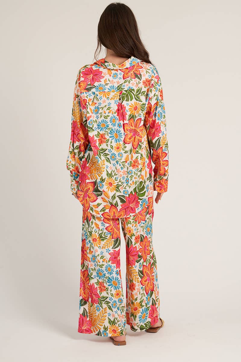 Lucie Floral Flowy Pants