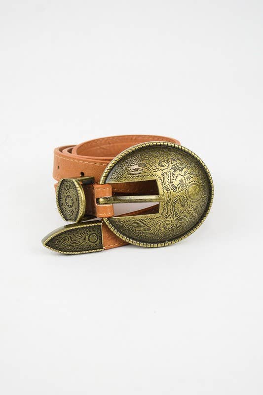 Bestseller! - Oval Embossed Vintage Buckle Belt ðŸ¤