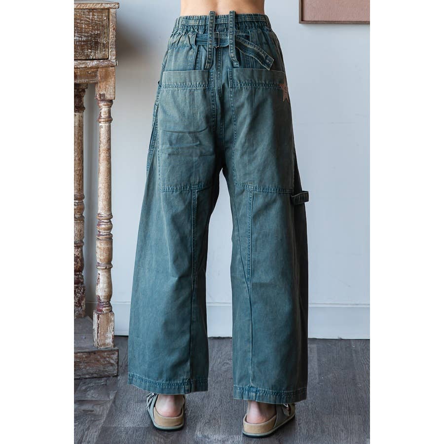 Oli & Hali mineral wash cargo jeans