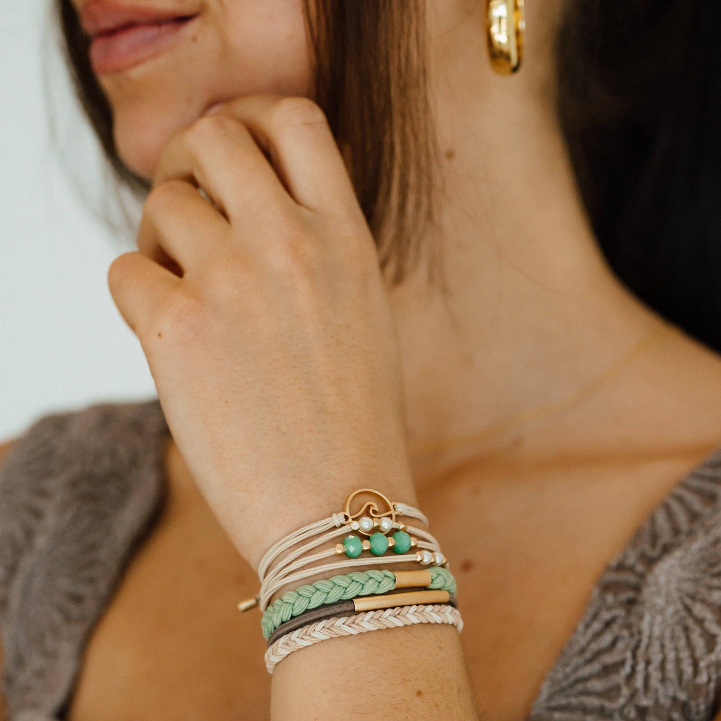 "Reflect" Hair Tie Bracelet Set