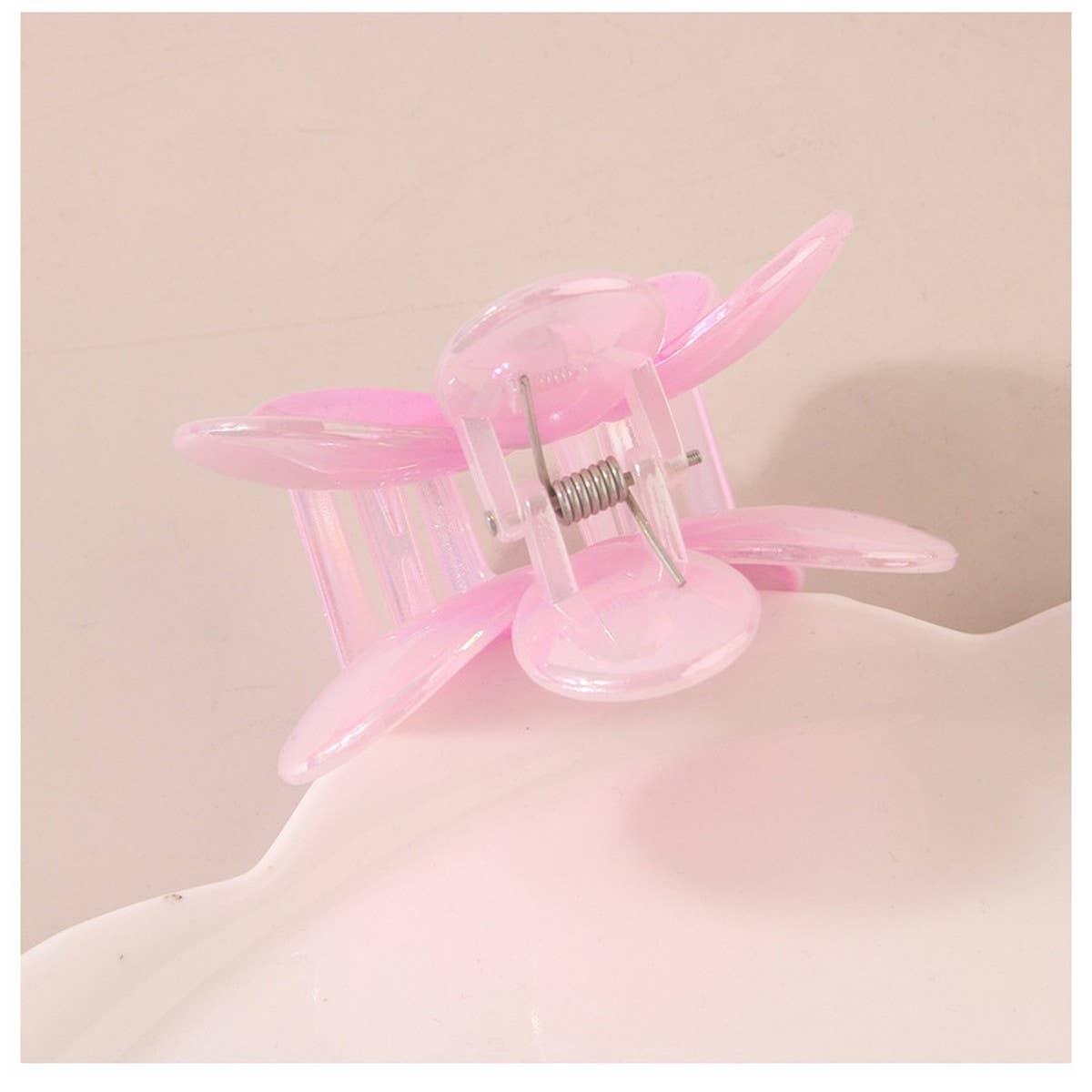 COLORFUL FLOWER HAIR CLAW CLIP