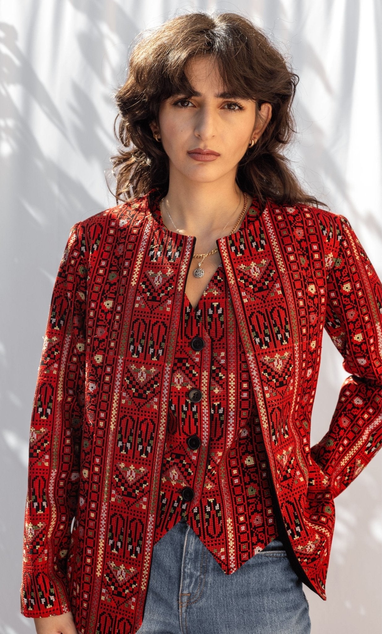 ONLINE EXCLUSIVE HANDCRAFTED Dalal Embroidered Vest