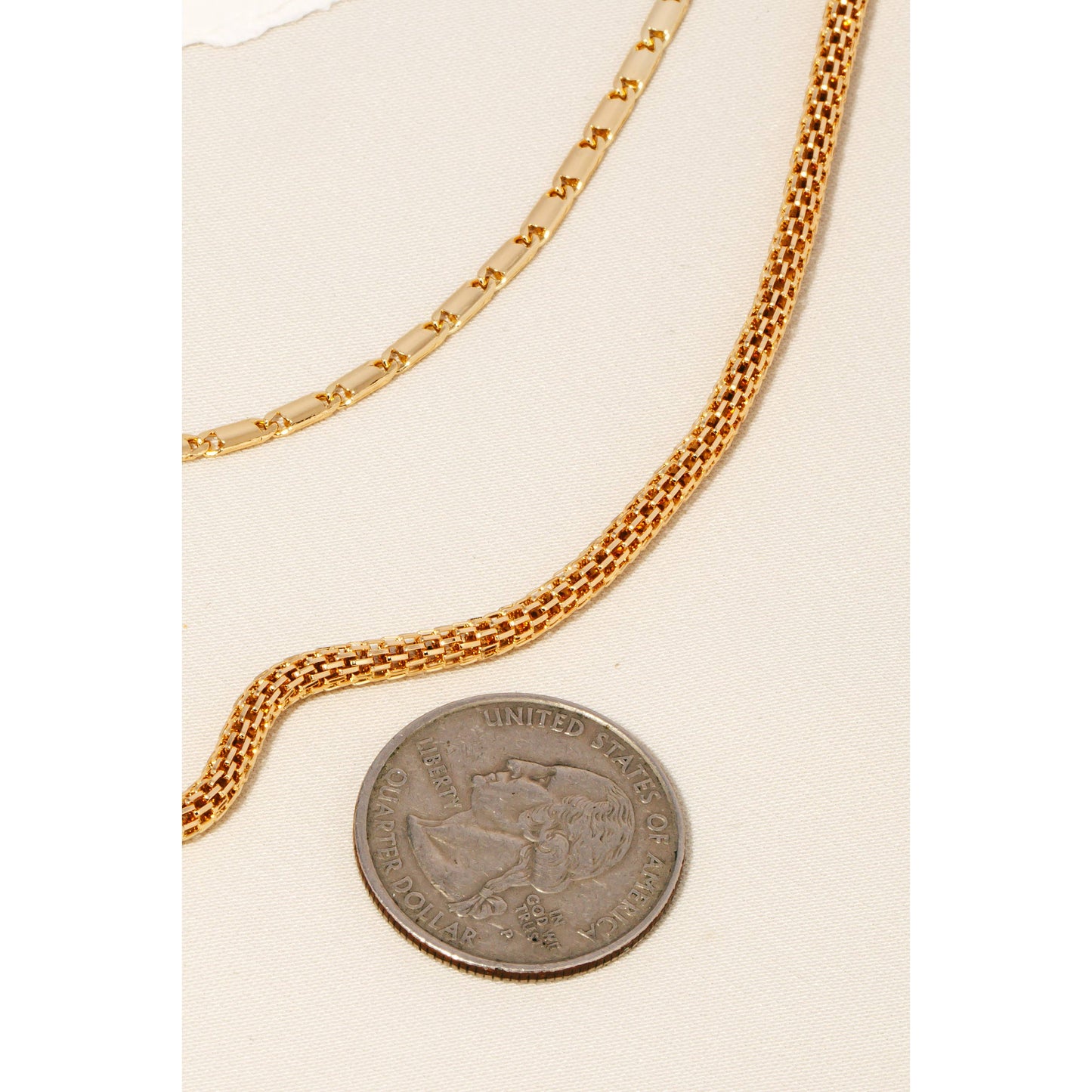 Mixed Layered Chain Link Necklace