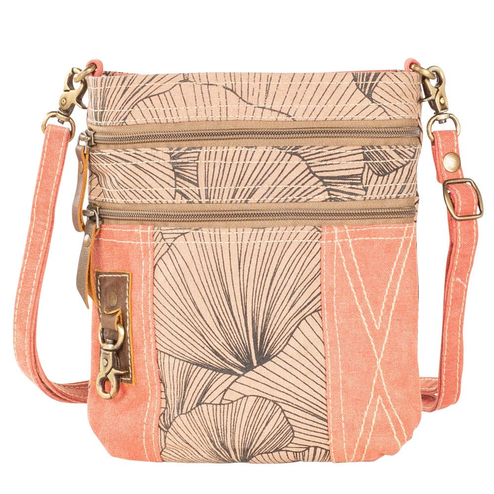 HandcraftedRed And Brown Shoulder Bag