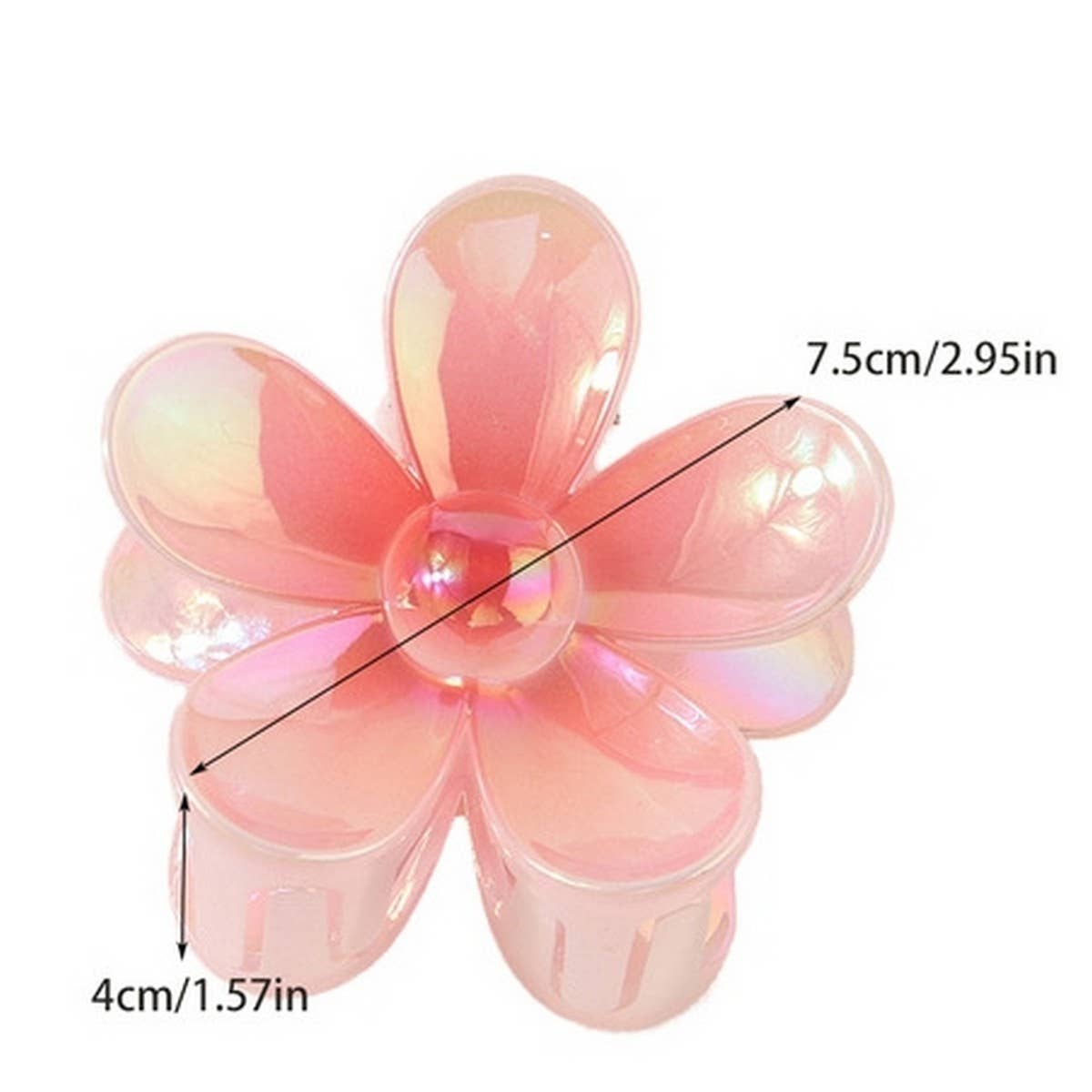 COLORFUL FLOWER HAIR CLAW CLIP