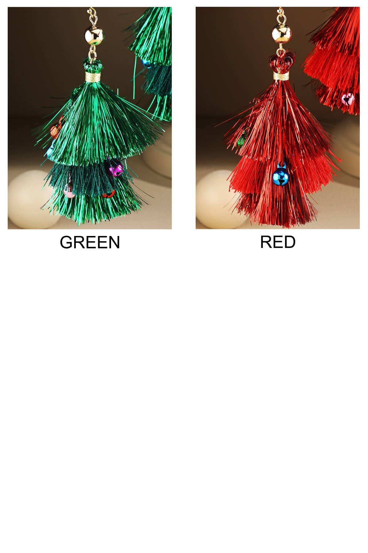 Festive Christmas Tassel Earrings